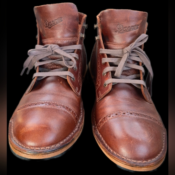 Danner Jack II Brogue Boots - Dare Coffee Brown Leather - Size 9 - Picture 8 of 8